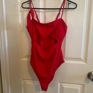 Red swim suit ❤️